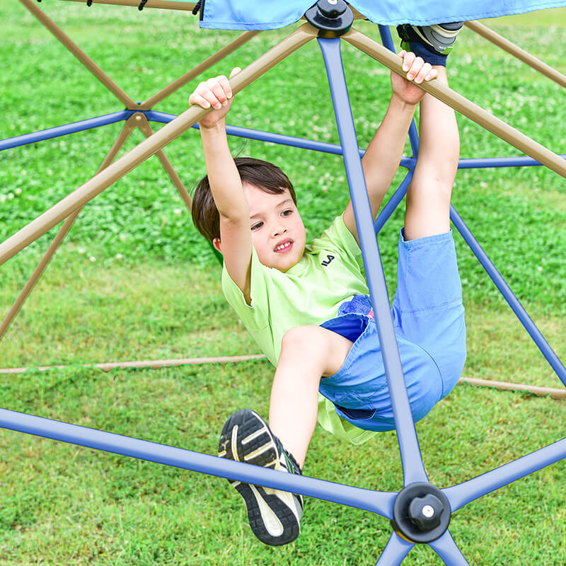 kids climber with canopy and playmat