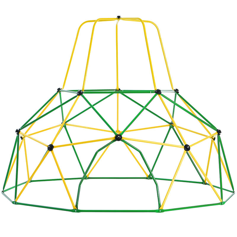 10ft Green Kids Geometric Climbing Dome with Canopy and Playmat