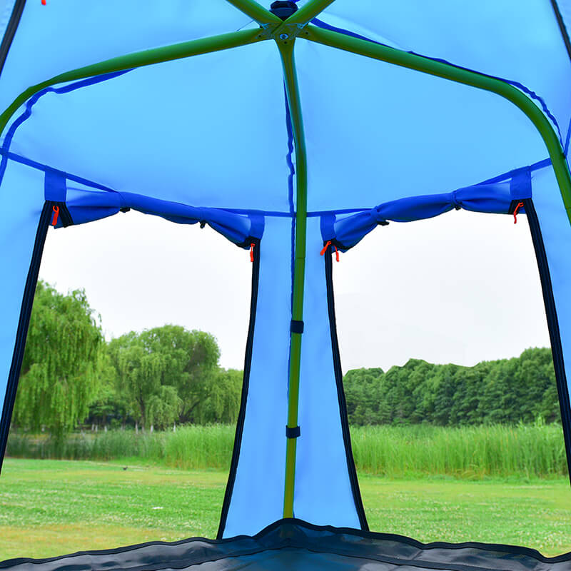 10ft Green Kids Geometric Climbing Dome with Canopy and Playmat