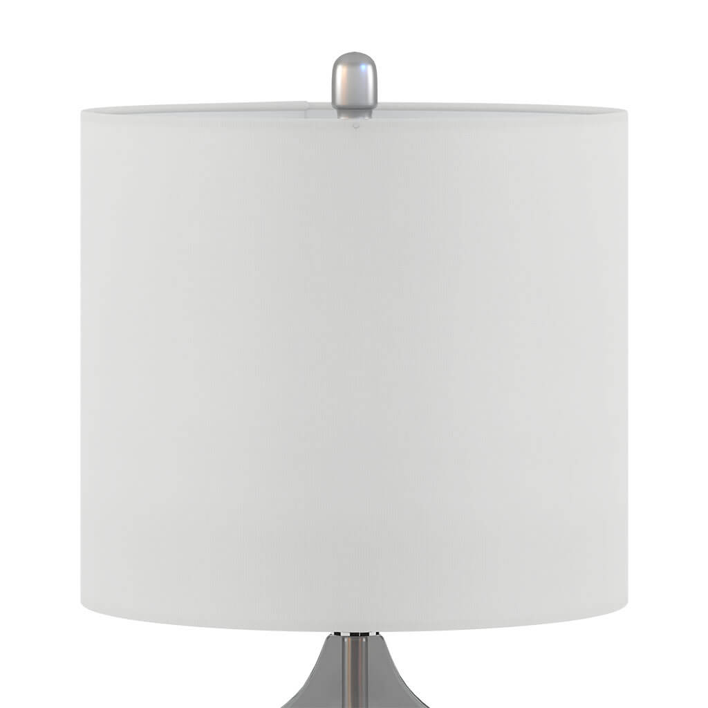 Ellipse Curved Glass Table Lamp in Gray