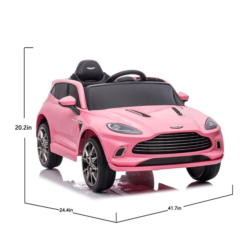 12V Pink Battery Powered Kids Ride-on Car - Aston Martin DBX