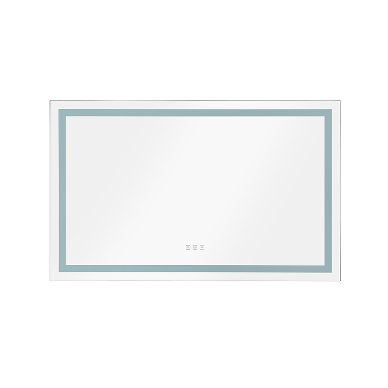 55" White Aluminum LED Bathroom Mirror