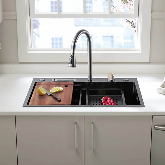 29" Gunmetal Black Stainless Steel Sink