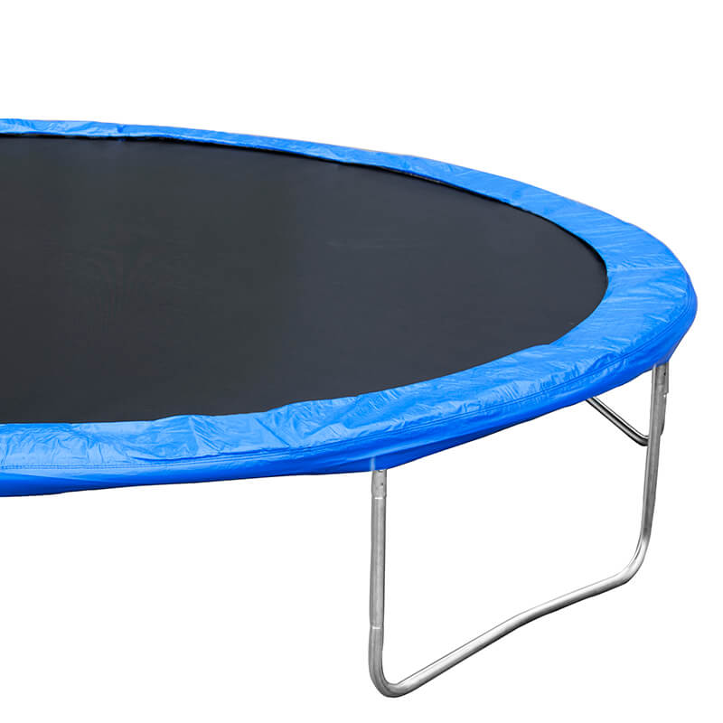 14FT Blue Outdoor Trampoline with Basketball Hoop