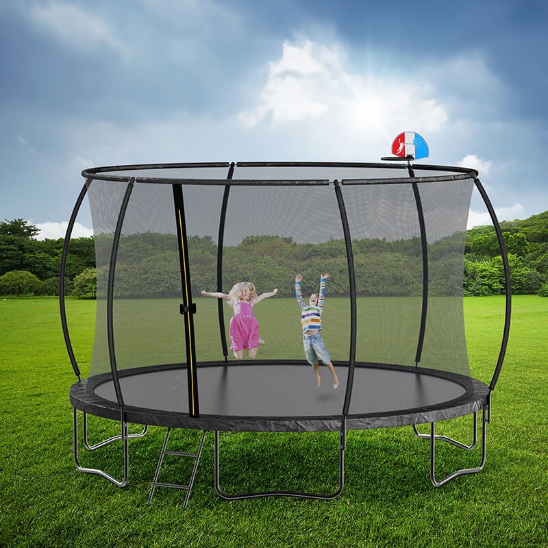 Outdoor Pumpkin Trampoline for Kids and Adults