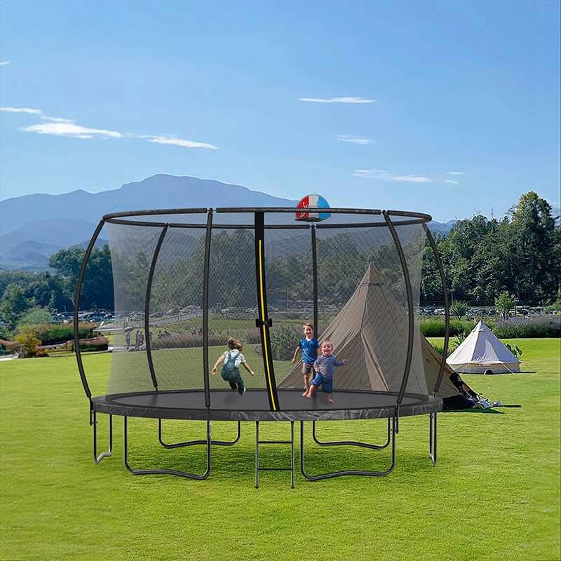 Outdoor Pumpkin Trampoline for Kids and Adults