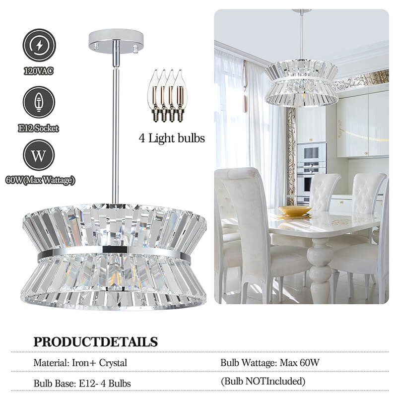 Round Crystal Chandelier 