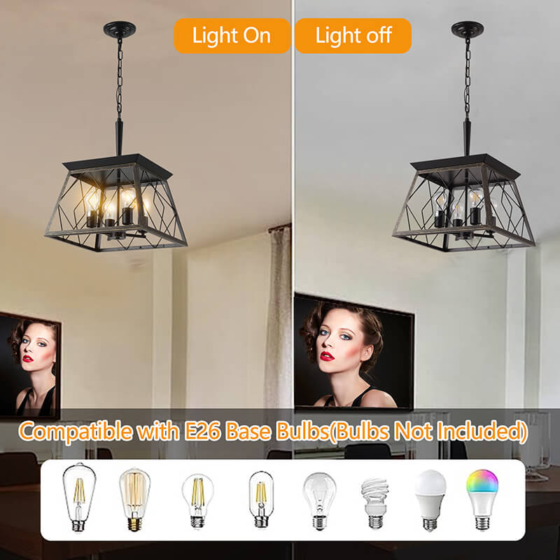 Light on and off, and bulb compatibility 