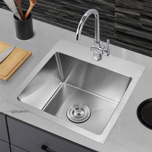 15" Top-Mount Workstation Stainless Steel Kitchen Sink