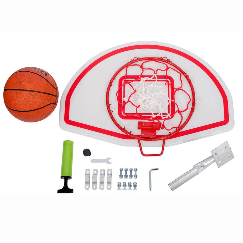 basketball hoop and ball