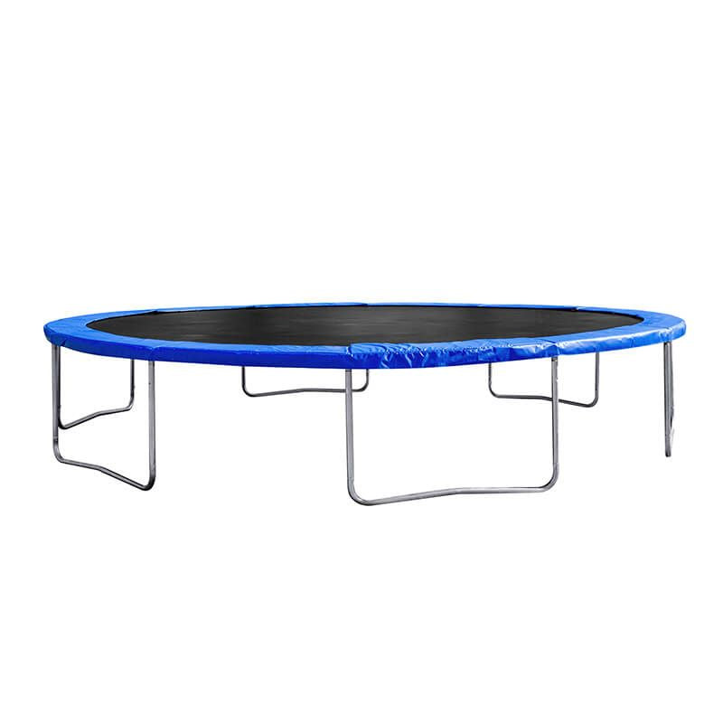 15FT Blue Trampoline for Kids with Safety Enclosure Net and W-Shaped Legs -183"