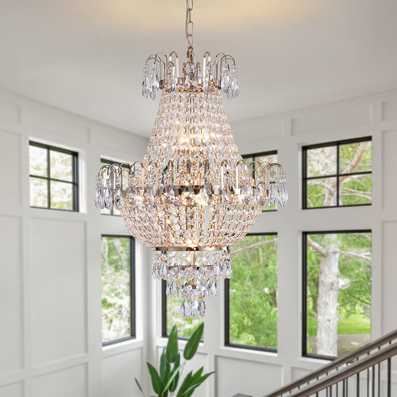  16.9" Contemporary Luxury Gold Ceiling Light Chandelier