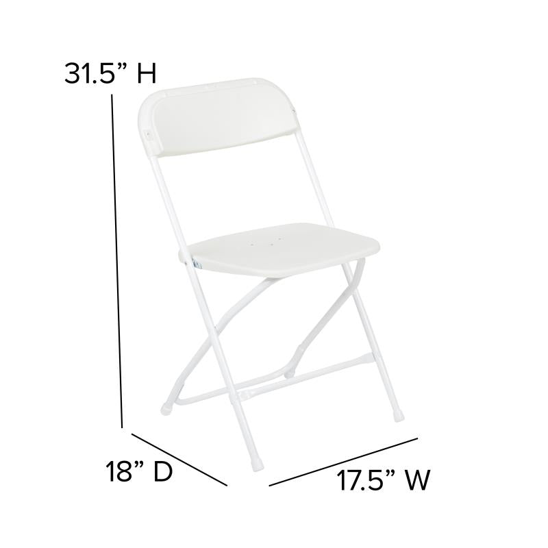 White Plastic Folding Chair