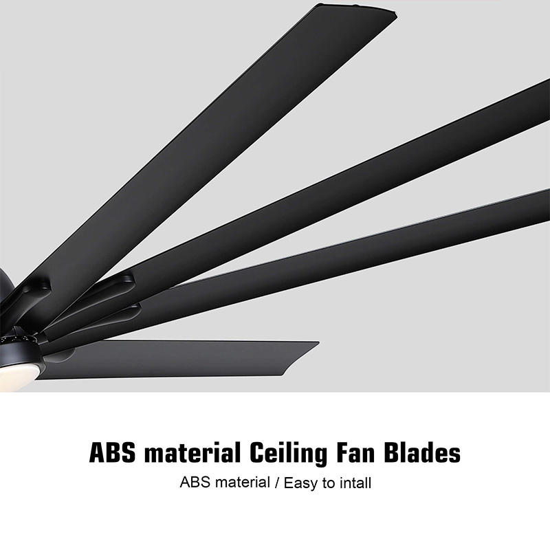 Large Black Aluminum Ceiling Fan