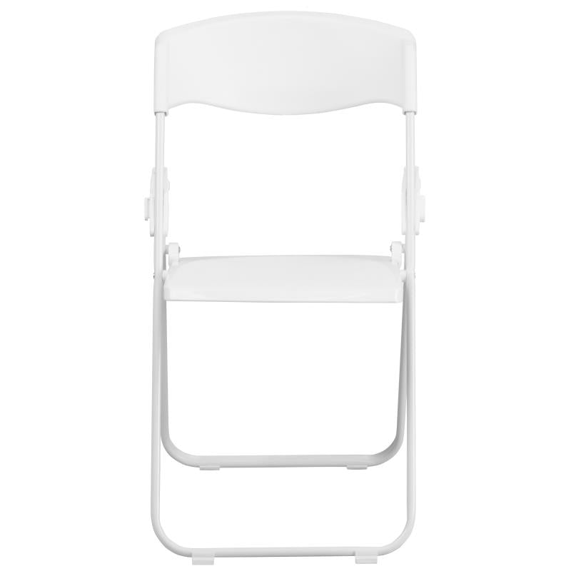 18" White Plastic Folding Chair