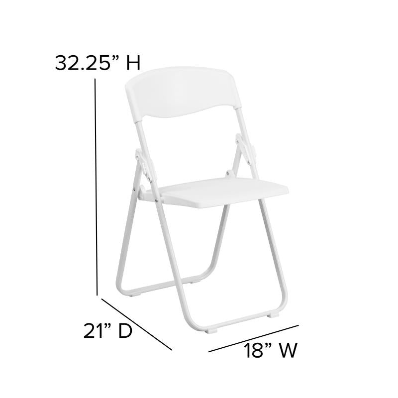 White Plastic Folding Chair