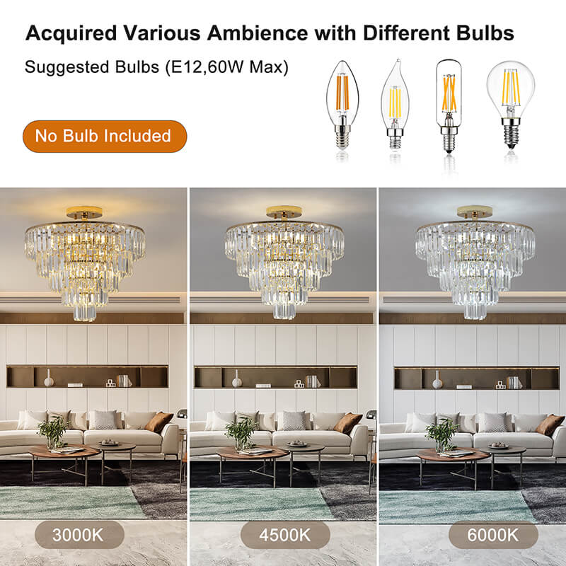 Various ambience asnd different compatible bulbs 