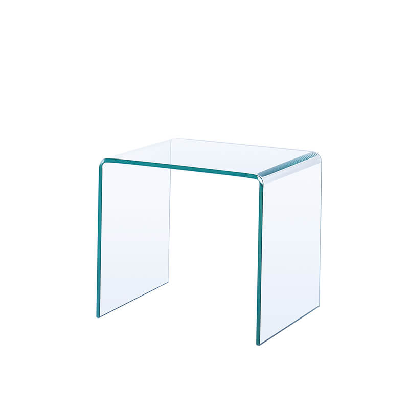 glass end table