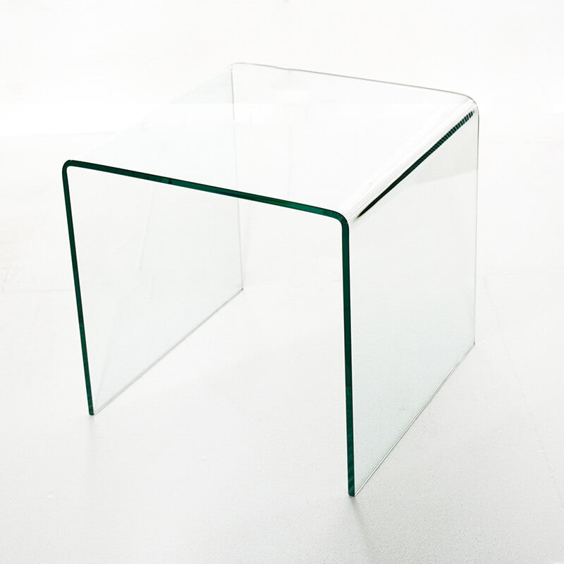 glass end table