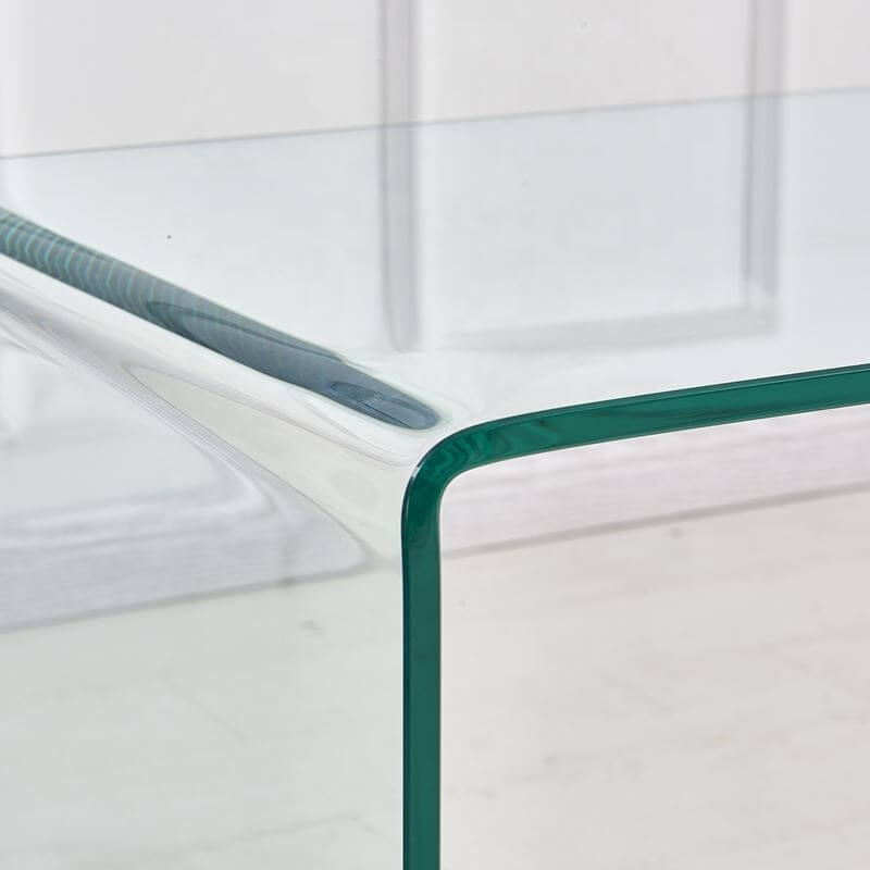 glass end table