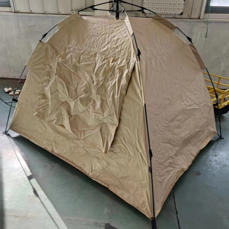 2-5 Person Dark Beige Waterproof Family Camping Dome Tent