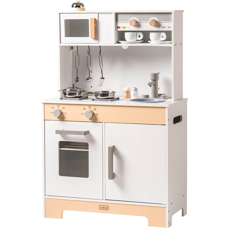 2-IN-1 DIY Wooden Kitchen Playset for KIDS