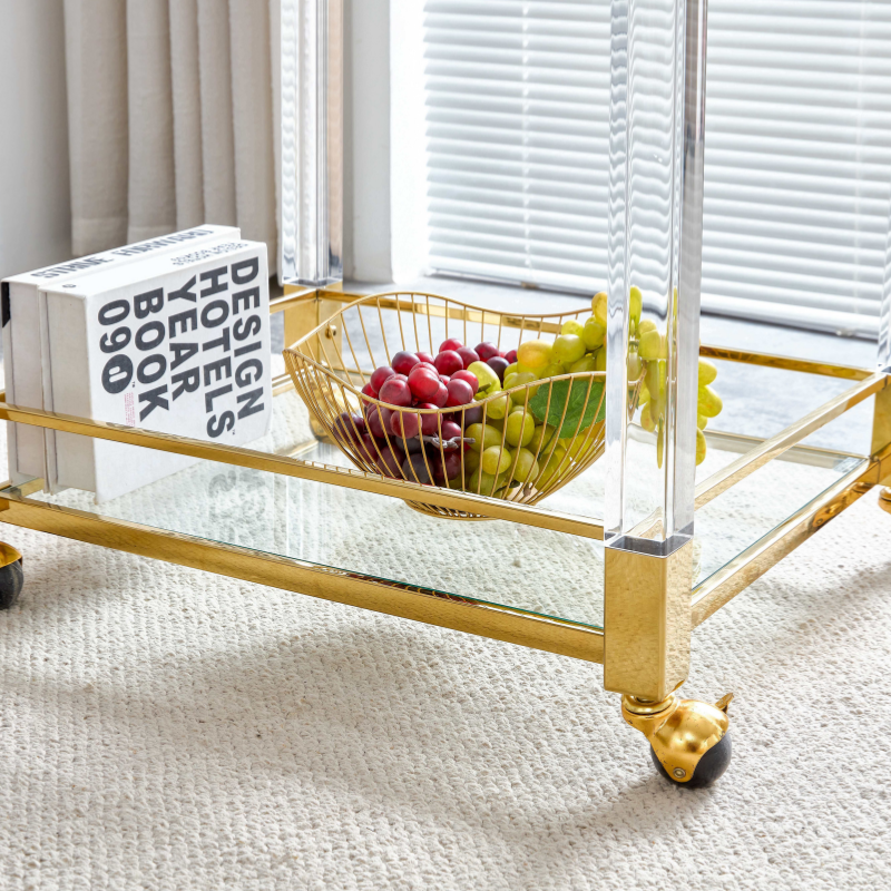 Acrylic Bar Cart 