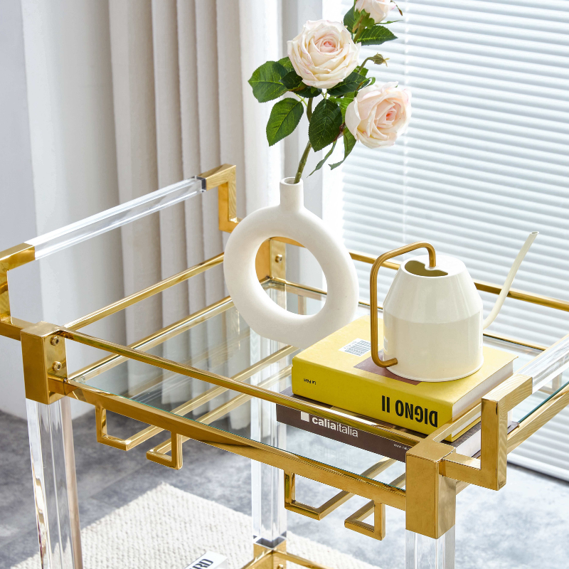 Acrylic Bar Cart 