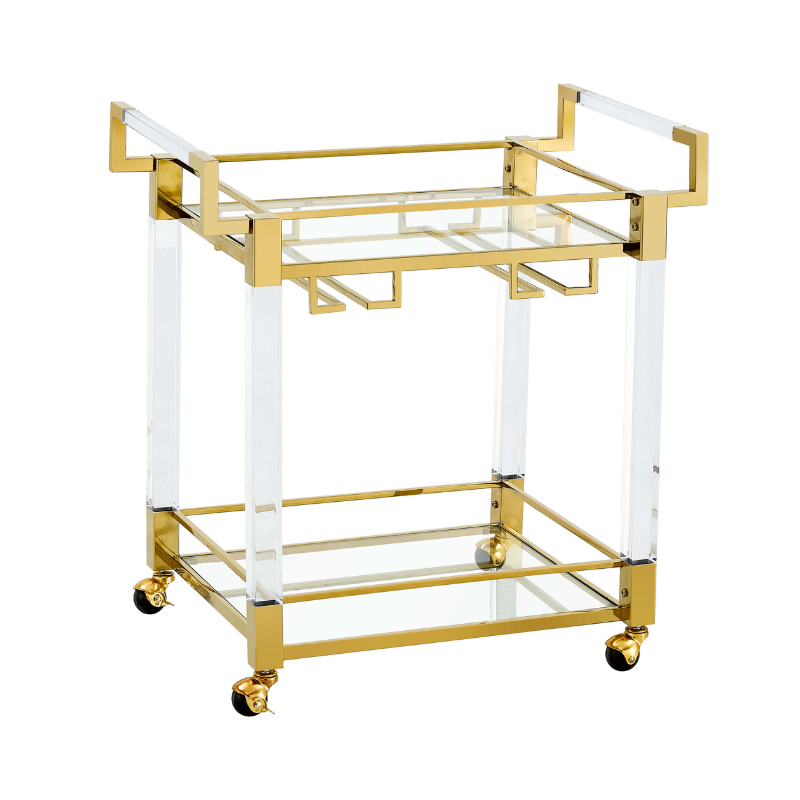 Acrylic Bar Cart 