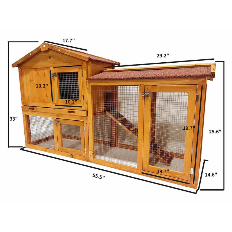 Wooden Rabbit Hutch 