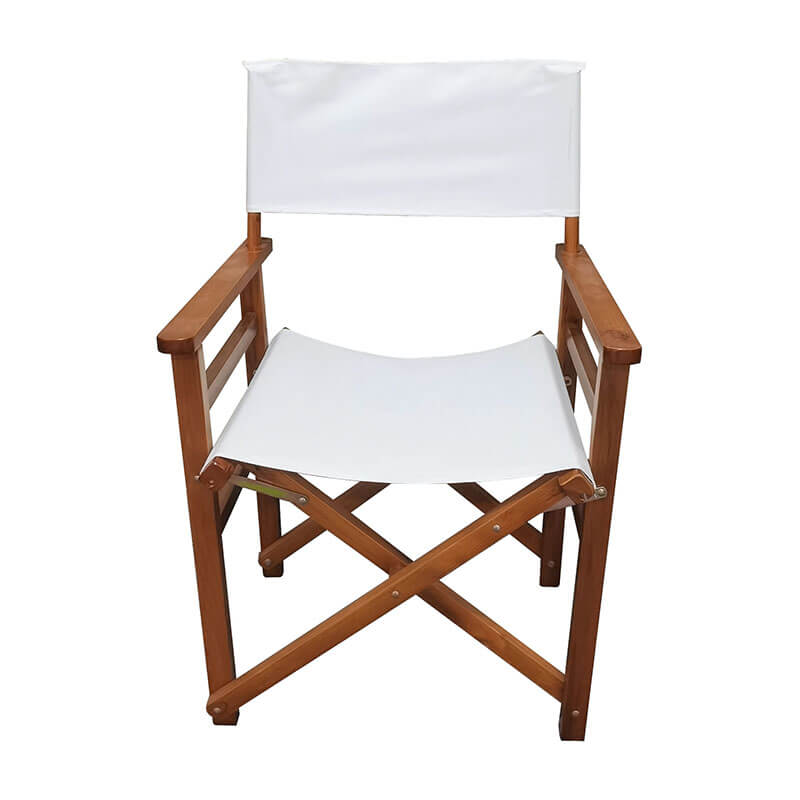 23" Modern White Wooden Folding Chair