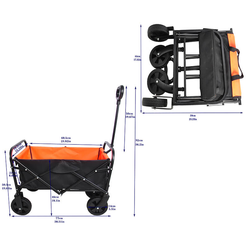 Folding Wagon Beach Garden Shopping Cart