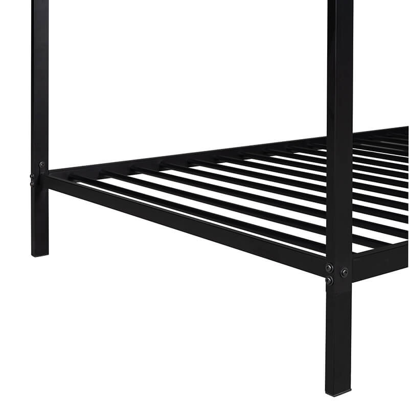 Black House Metal Platform Bed Frame