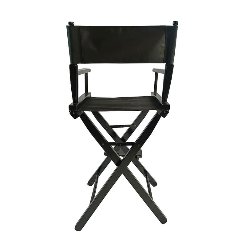 20.8" Modern Black Home Director's 2 Piece Folding Chair