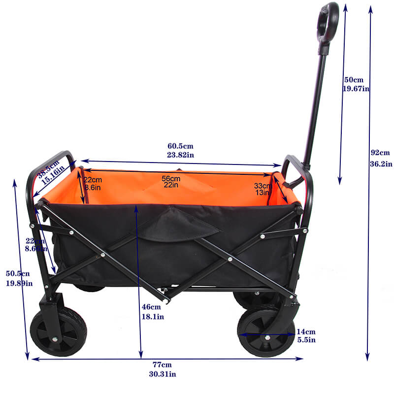 Folding Wagon Beach Garden Shopping Cart