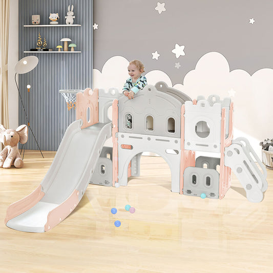 Castle Climber Kids Slide Playset Structure