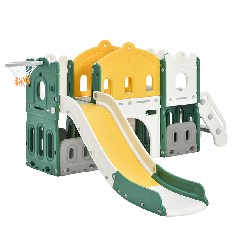 72" Green Castle Climber Kids Playset