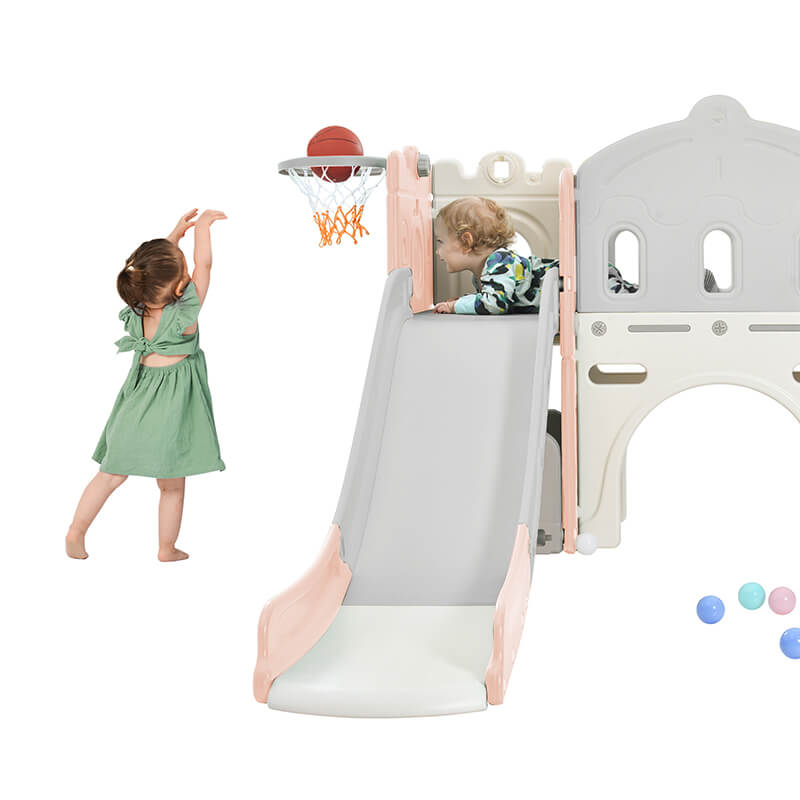 Castle Climber Kids Slide Playset Structure