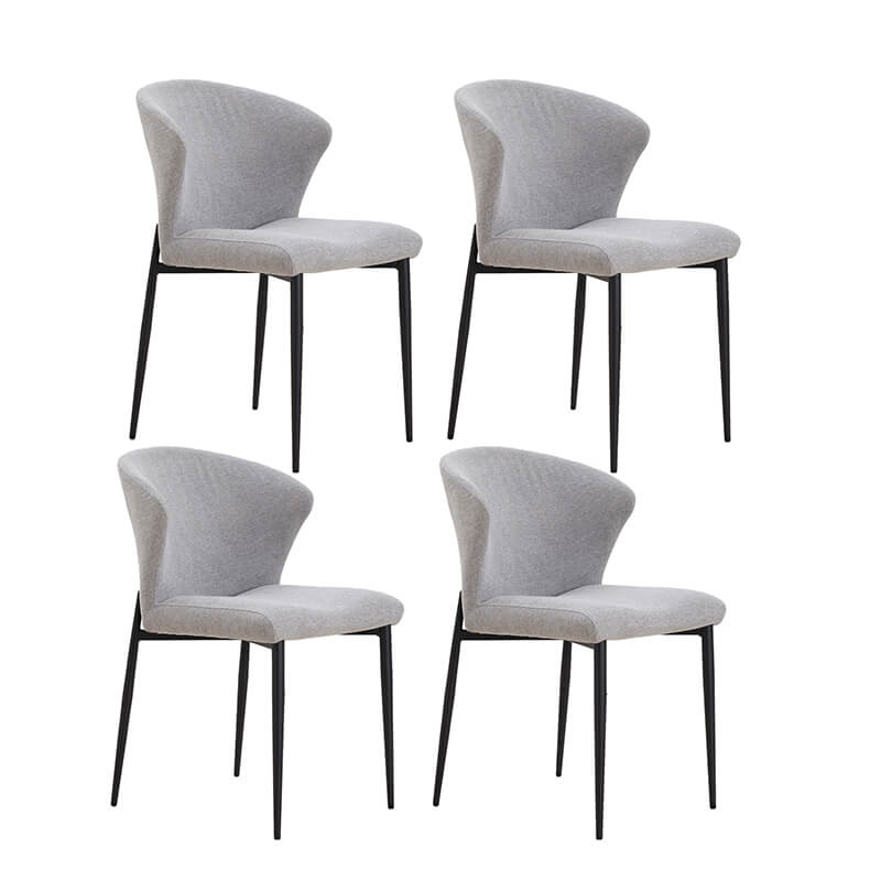 Accent Cushion Upholstered Seat Dining Chairs