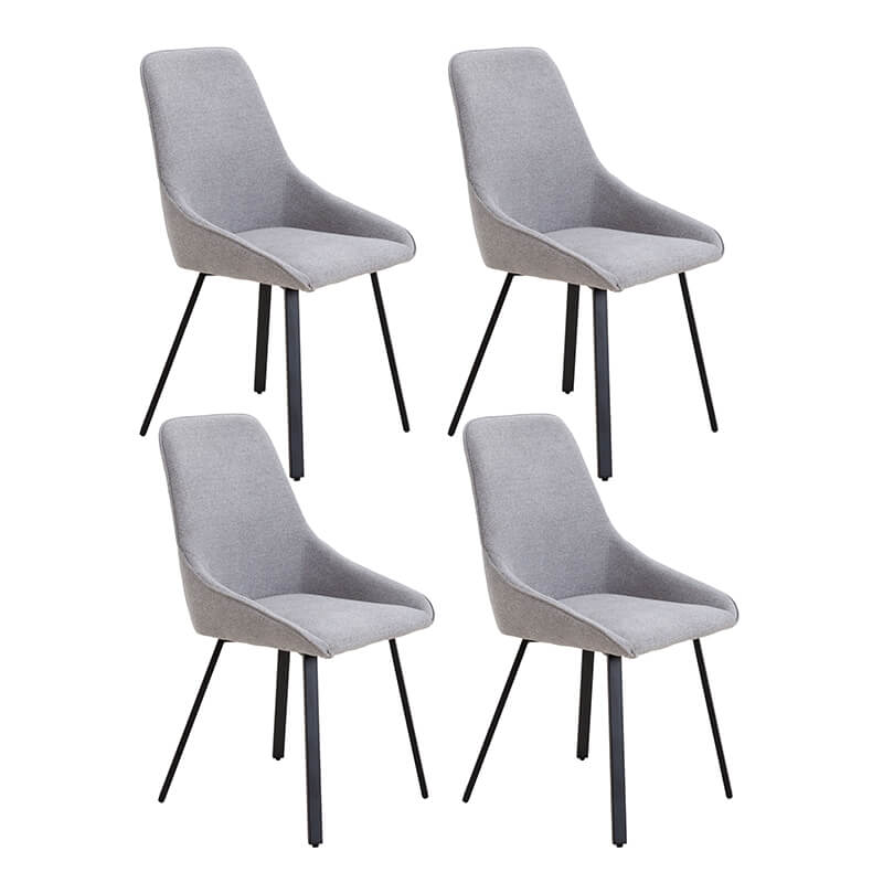 Gray Adjustable Cushion Upholstered Dining Chairs