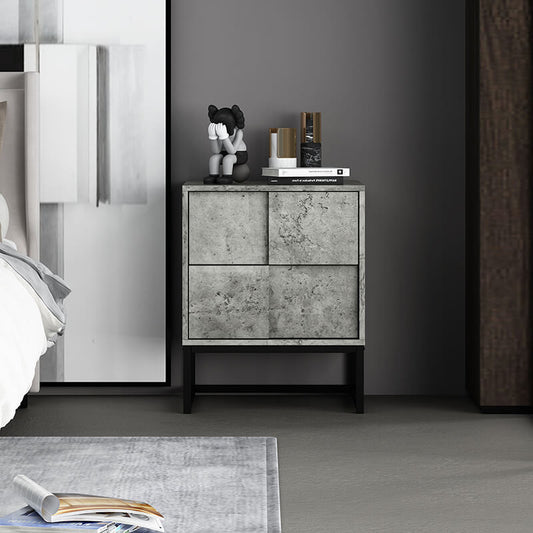 Modern cement grey night stand