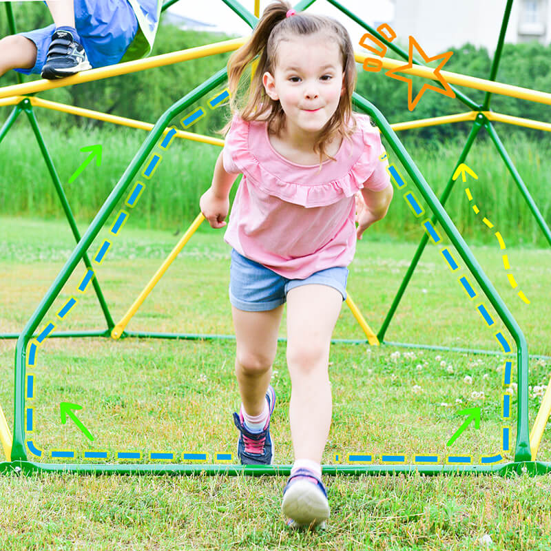 Kids Geometric Playground Climbing Dome Tower