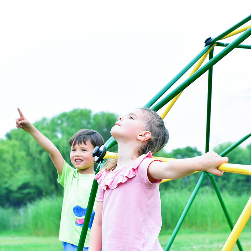 Kids Geometric Playground Climbing Dome Tower