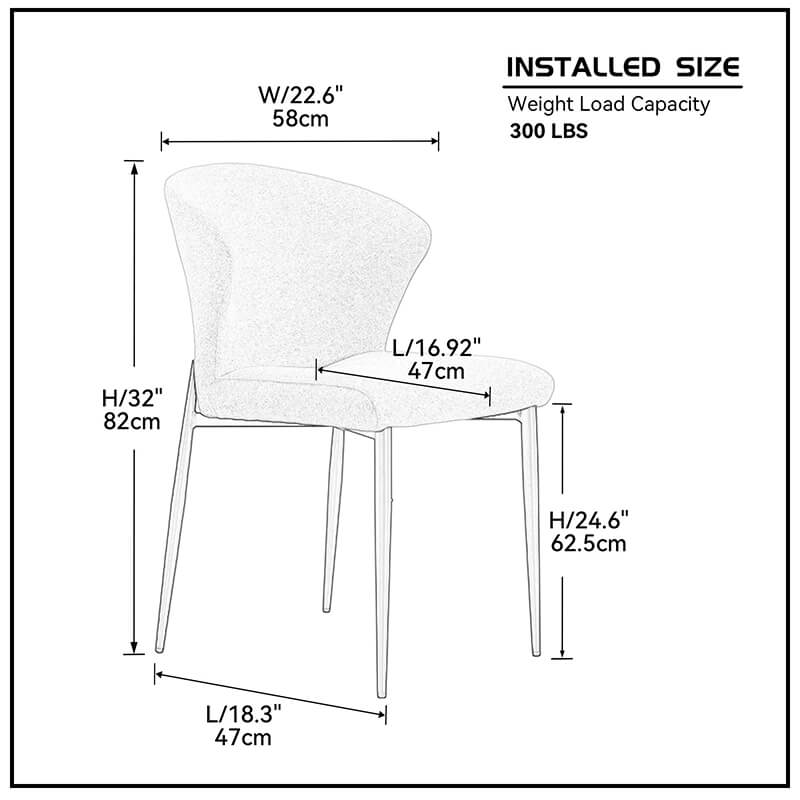 Accent Cushion Upholstered Seat Dining Chairs