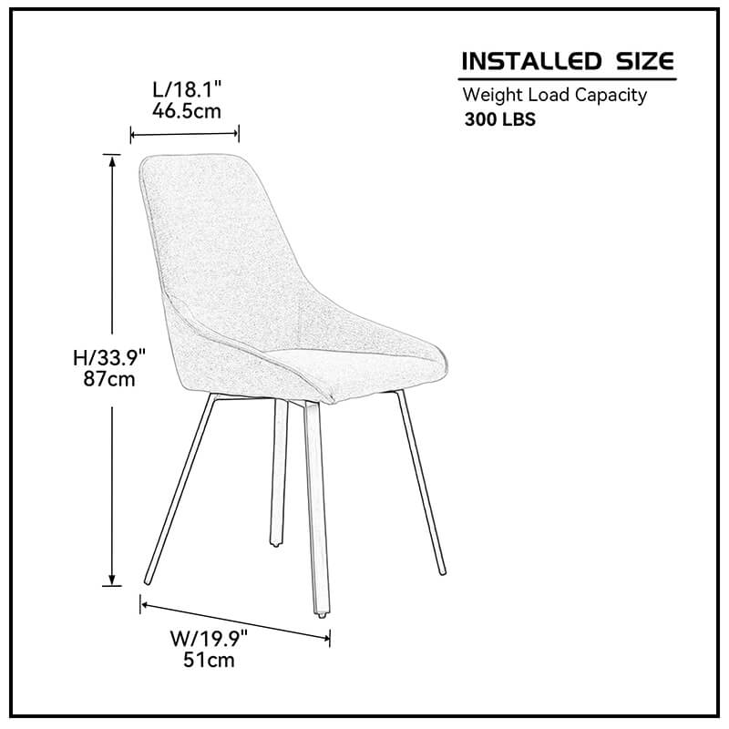 Gray Adjustable Cushion Upholstered Dining Chairs