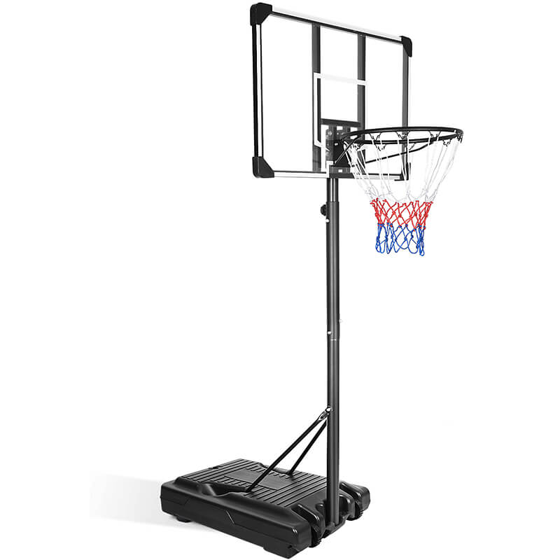 36" Portable Iron Backboard Basketball Hoop