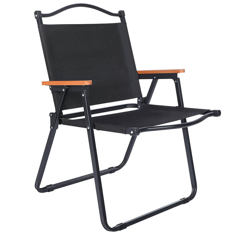 22" Black Large Folding Camp Chair