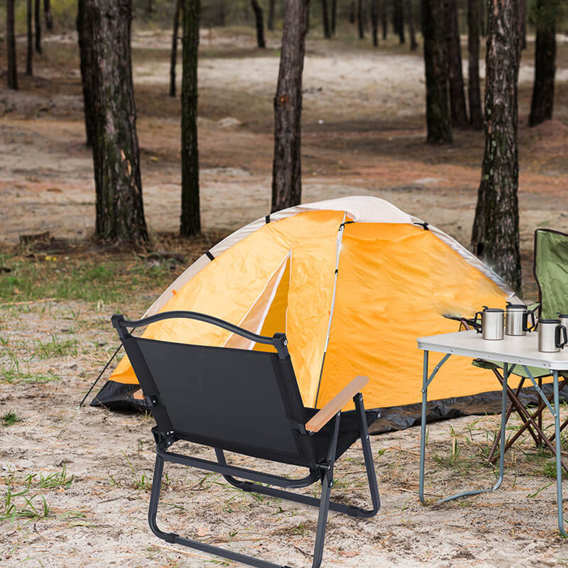 Black Small Leisure Folding Camping Chair