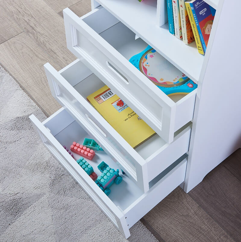 15.7" Classic White Funnel Kids Bookcase