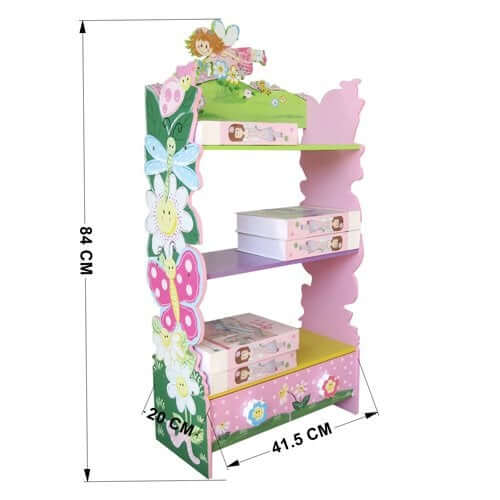 Funnel Hand Painted 3-Tier Flower Bookcase